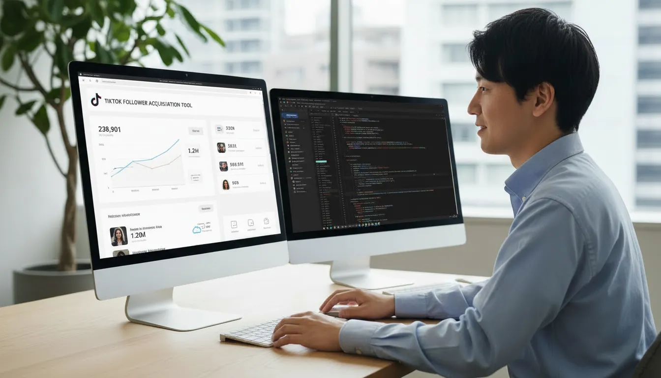 TikTokフォロワー数取得ツール
